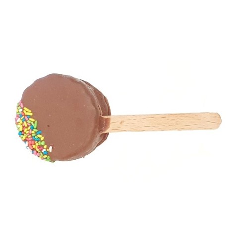 Ξυλάκι με μπισκότο όρεο, παγωτό βανίλια και επικάλυψη σοκολάτα γάλακτος (κιλό)